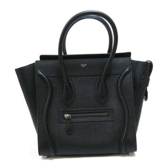 Celine Handbags - Celine Luggage Shopper Tote Bag Black Leather Bag